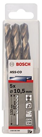Bosch HSS-Co 10,5 mm 5'li Kobaltlı Matkap Ucu 2608585900